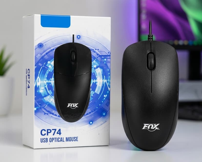 CP74 Wired USB Optical Desktop Mouse
