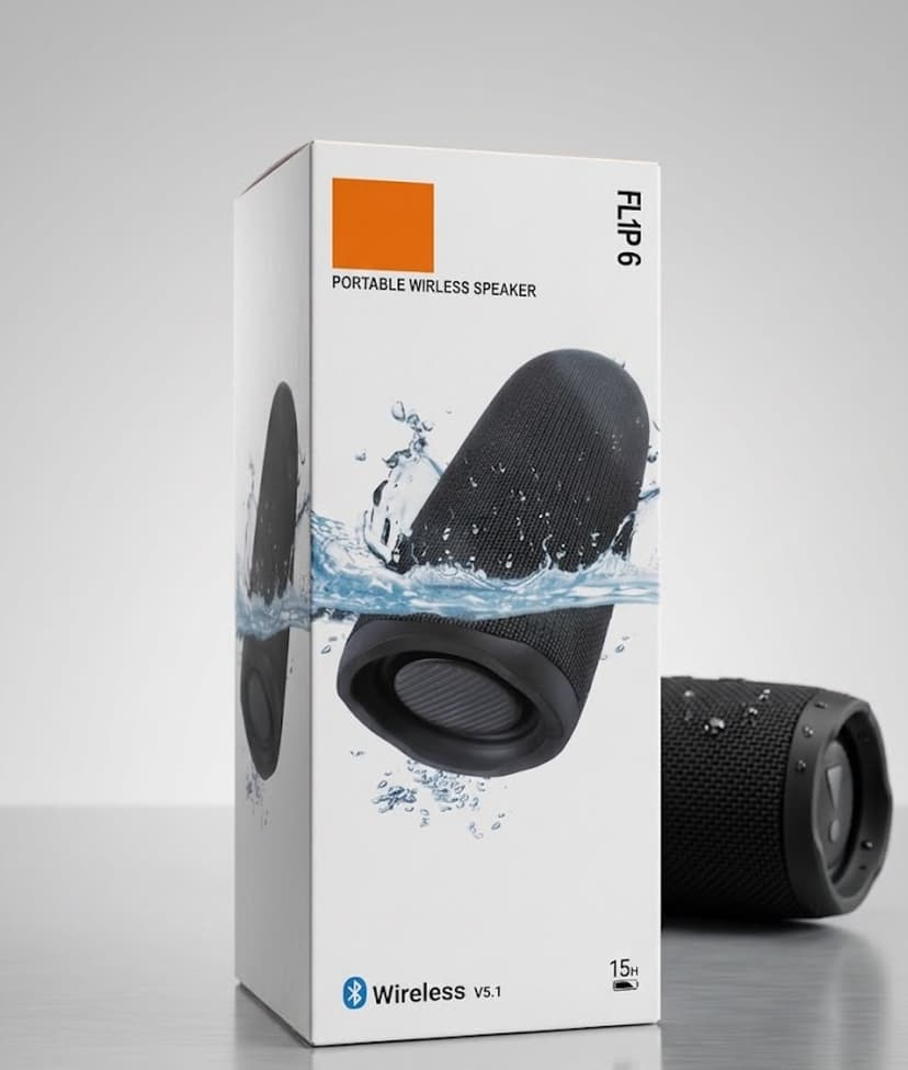 A Grade Flip 6 Bluetooth Speaker Multi-Function Outdoor Portable Subwoofer Stereo Bass Music Wireless Home Theater IPX7 Waterproof Dual Speaker TWS Tweeter