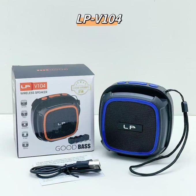 LP V104- Wireless Speaker(Good Bass-5W)