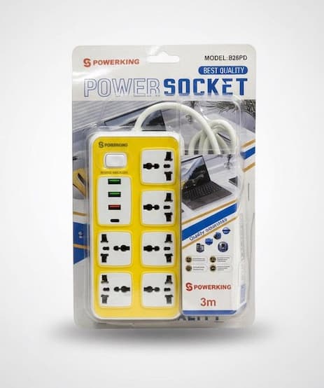 Power socket powerking 6 port with charger